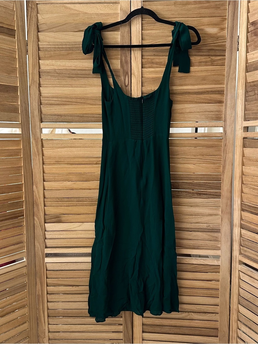 Reformation Twilight Midi Dress Emerald Size 4 - Picture 3 of 5
